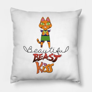 Beautiful Beast Kiss Pillow