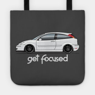 white get focused Tote