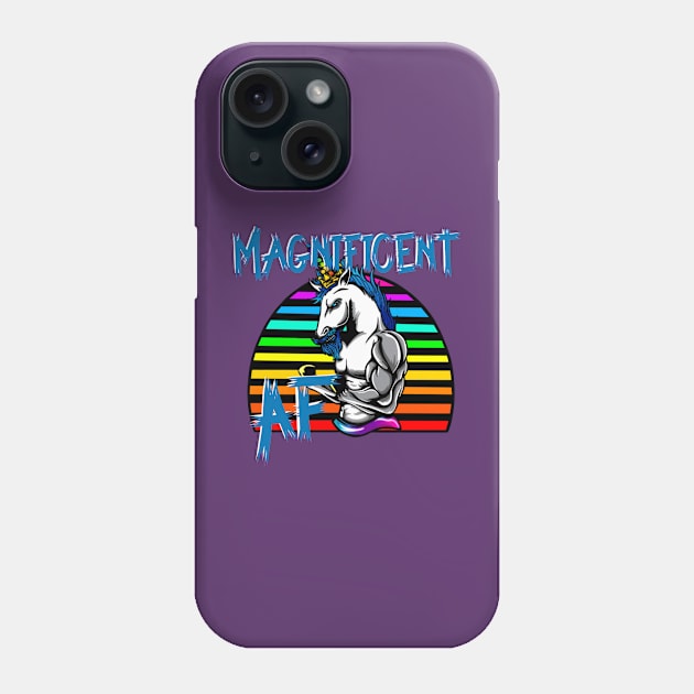 Swole Magnificent Unicorn Phone Case by Madness Within