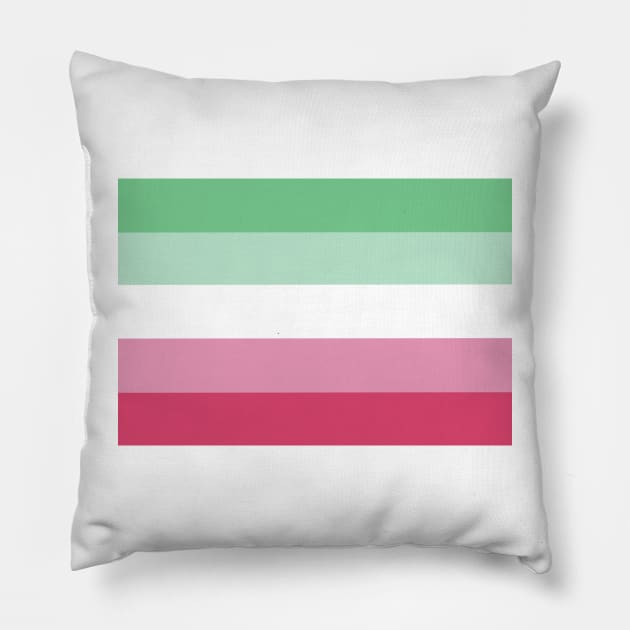 Abrosexual Pride Flag Pillow by JustGottaDraw