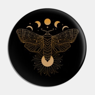 Satin Moth | Sun and Moon Pin