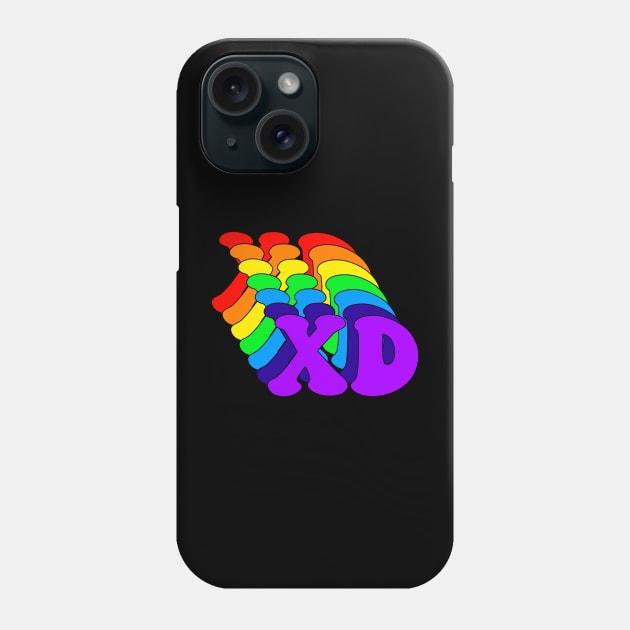 Rainbow Retro XD Phone Case by yayor