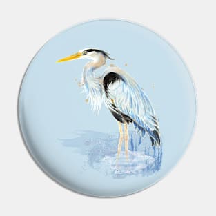 Great Blue Heron Bird Pin