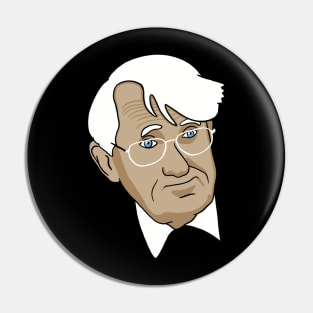 Jürgen Habermas Minimal Portrait - Philosophy Pin
