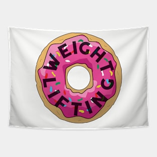 Weight Lifting Donut Tapestry