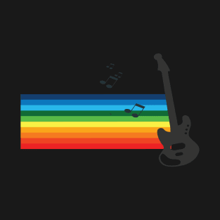 rainbow music art T-Shirt