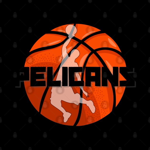 New Orleans Pelicans Basketball by AlGenius