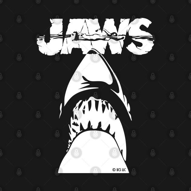 JAWS - GREAT WHITE DANGEROUS SHARK white by kooldsignsflix@gmail.com