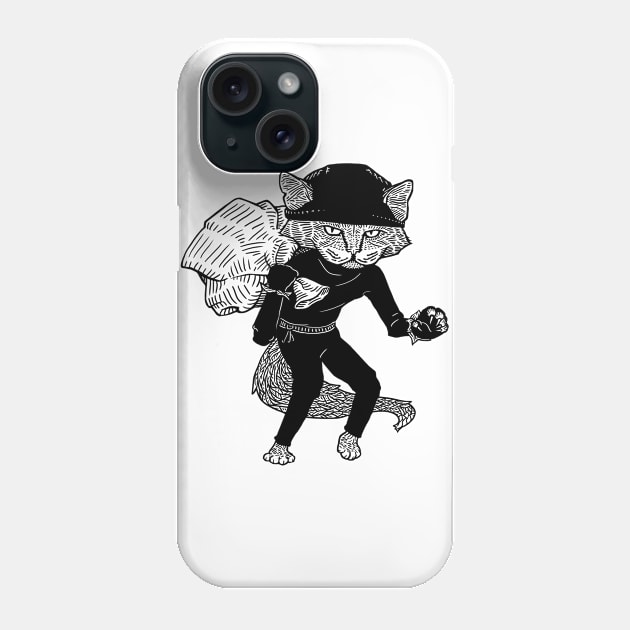 Cat Burglar Phone Case by adamkenney