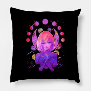 Galactic Celestial Princess Manga Anime Girl Goth Pillow