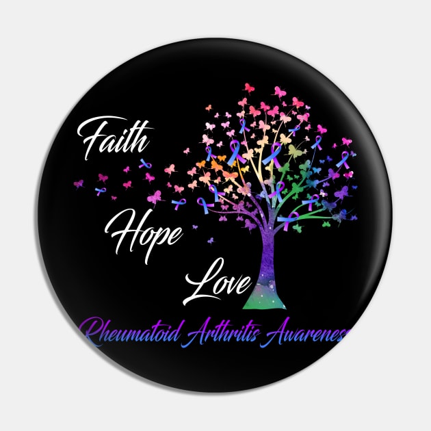 Faith Hope Love Rheumatoid Arthritis Awareness Support Rheumatoid