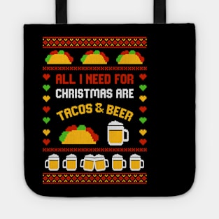 All I Need For Xmas Are Tacos Tote