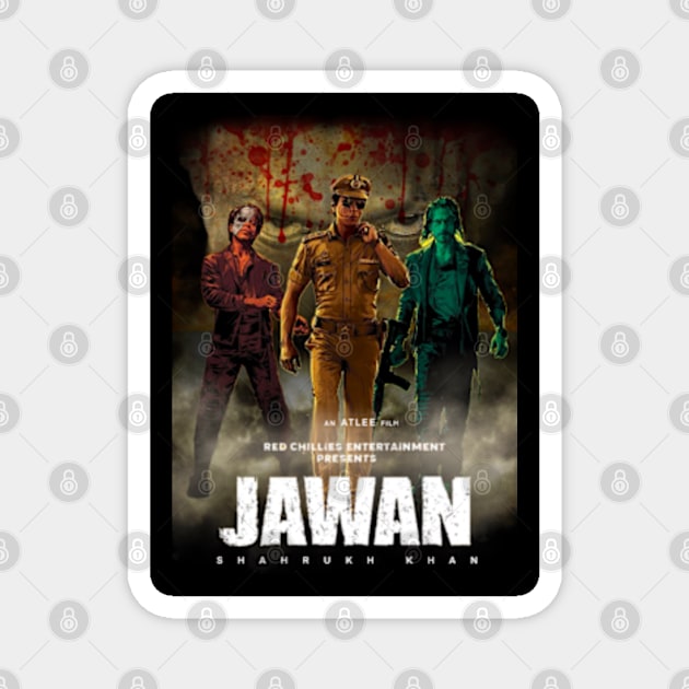 Jawan movie art Magnet by SAN ART STUDIO 