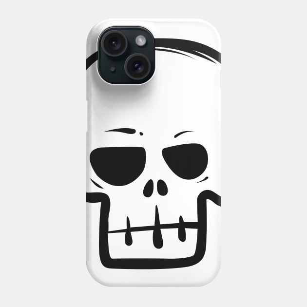 Skull Phone Case by White Name