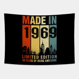 Made In 1969 55th Birthday 55 Years Old Tapestry