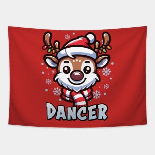 Santa’s Reindeer Dancer Xmas Group Costume Tapestry