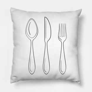 Spoon fork knife Pillow