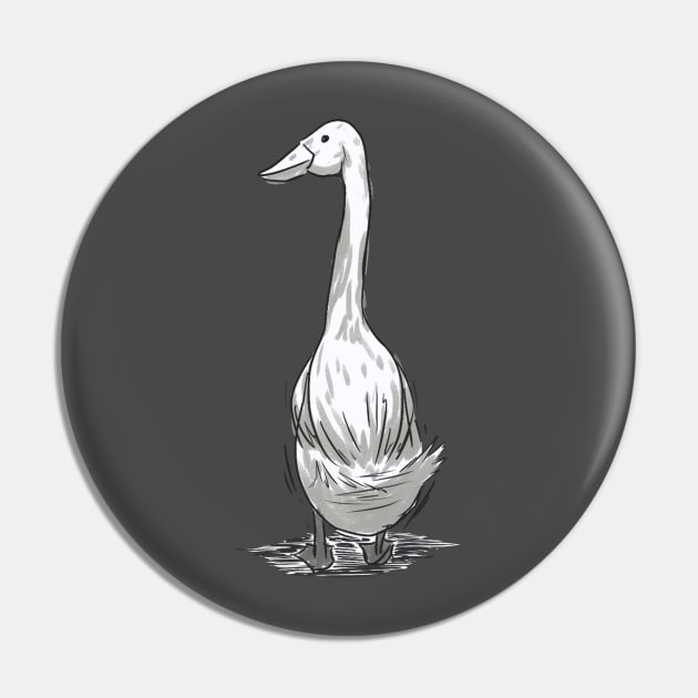 White duck Pin by Choose Your Char!!