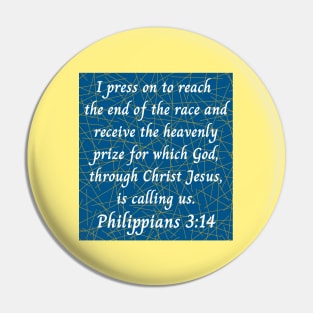 Bible Verse Philippians 3:14 Pin