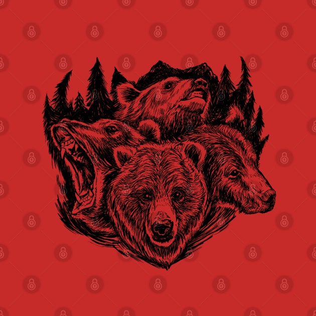 Four Bears by jasoncastillo