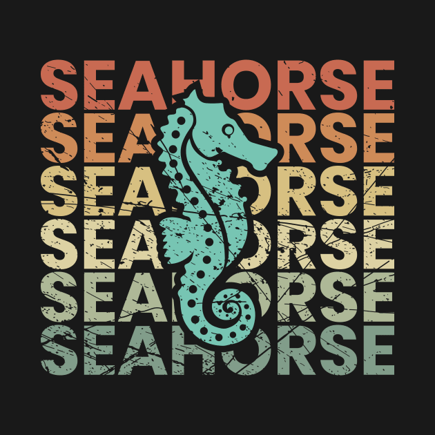 Seahorse retro by Franja