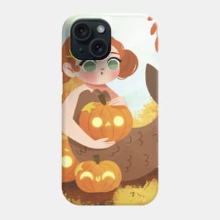 Pumpkin Mermaid Phone Case