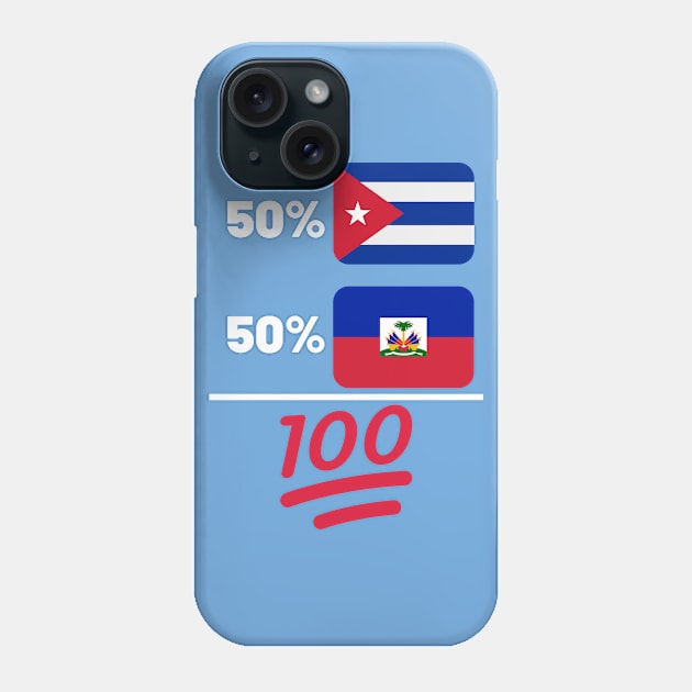 Cuban Plus Haitian Mix Heritage Phone Case by Just Rep It!!