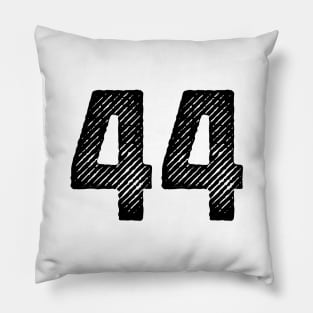 Rough Number 44 Pillow