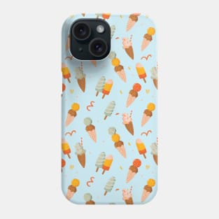 Ice cream Pattern in Vintage Colors Phone Case