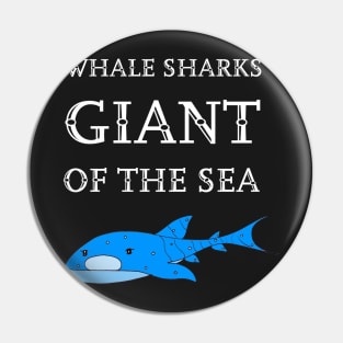 Whale Sharks Giants of the Sea Shark Lover Pin