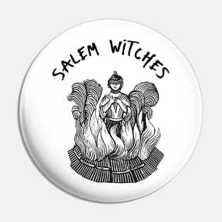 Witches Bonfire in Salem of Magic Pin