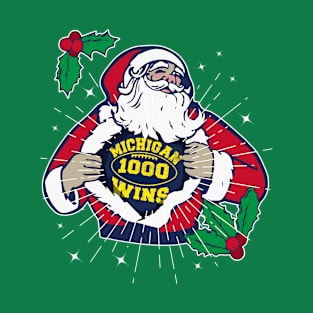 Santa Claus is a Michigan Fan Funny T-Shirt