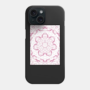 Light Pink Star Geometric Mandala Symbol Phone Case