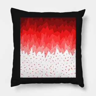 Red Polygons Pillow