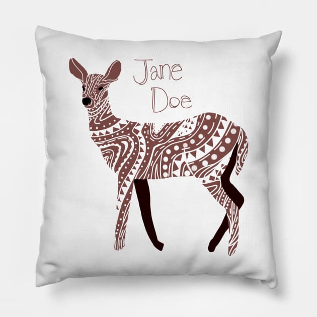 Pat Jane Doe Pillow by AmeAki