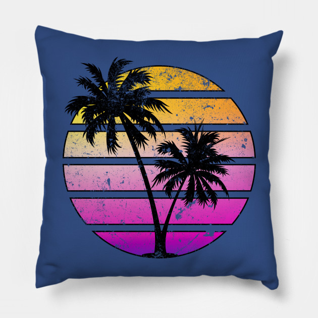 Distressed Style Synthwave Sunset design