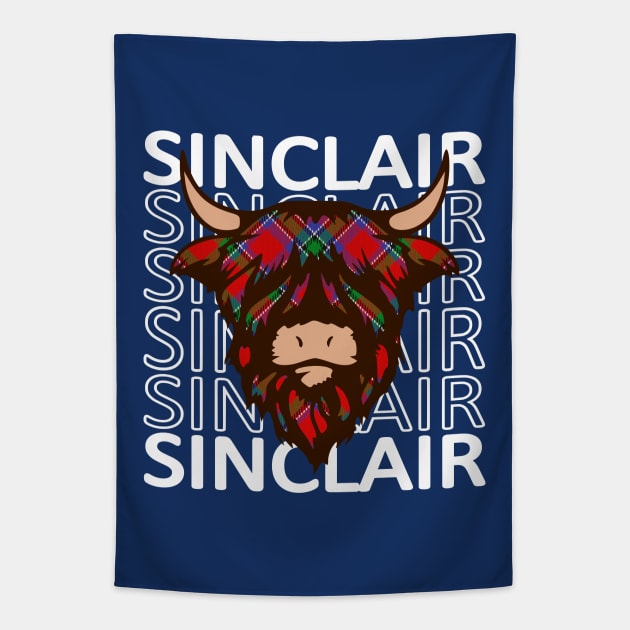 Clan Sinclair - Hairy Coo Tapestry by Taylor'd Designs