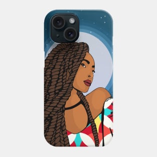 Black Beauty with Dreadlocks Phone Case