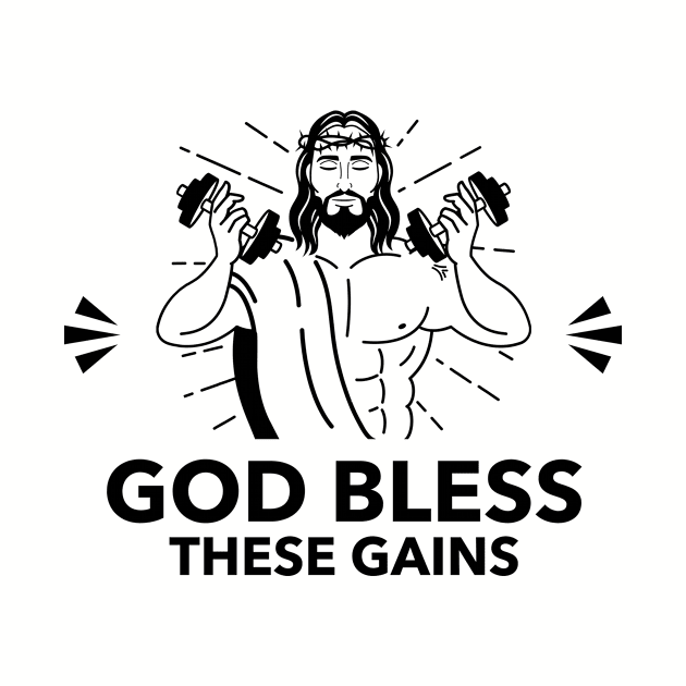 God Bless These Gains by CANVAZSHOP