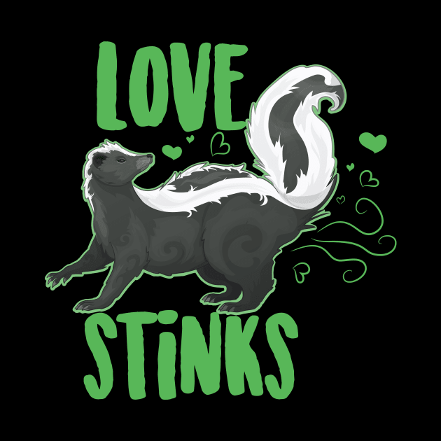 Love Stinks Cute Skunk by Eugenex