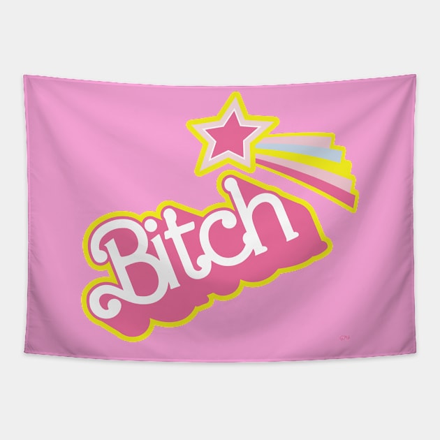 Barbie Bitch Star Tapestry by prometheus31