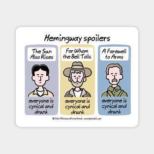 Hemingway Spoilers Magnet