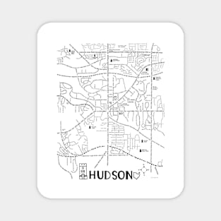 Hudson Ohio Map Magnet