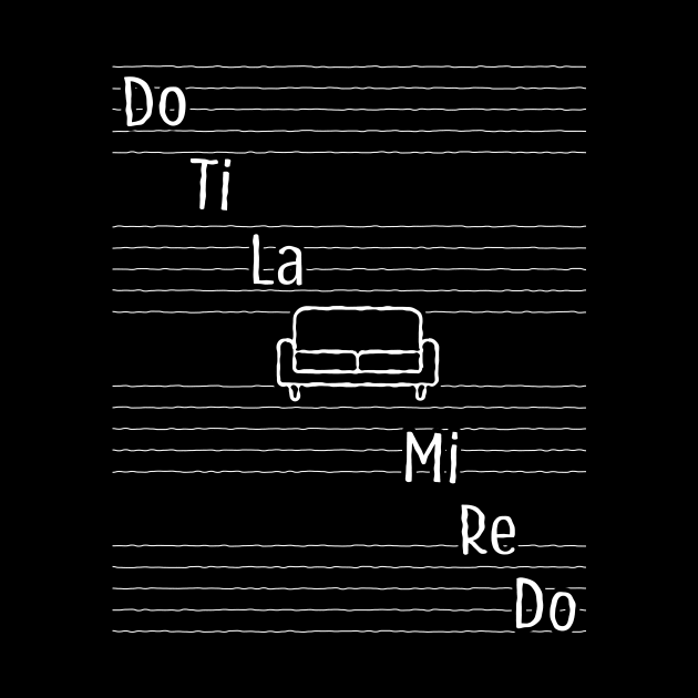 Do Ti La Sofa Funny Musical Notes Scale Design by ShirtHappens