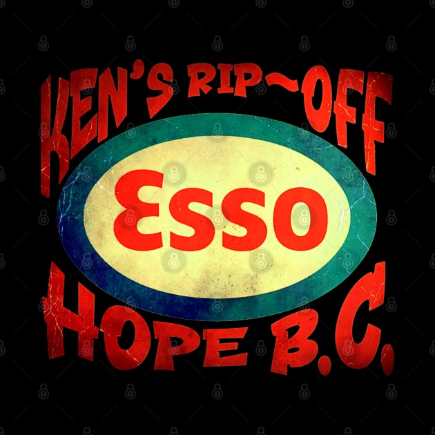 Ken's Rip Off Esso - Hope B.C. by INLE Designs