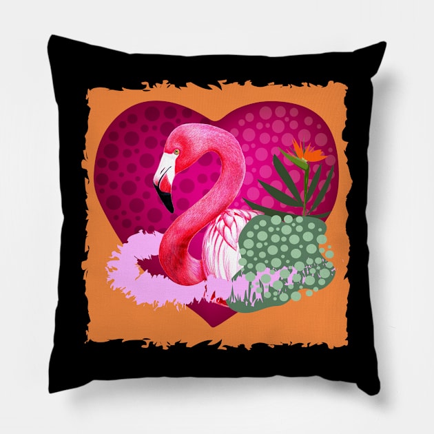 Flamingo Pillow by Supak