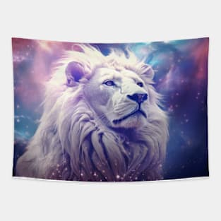 Lion Wild Animal Majestic Wilderness Surrealist Tapestry