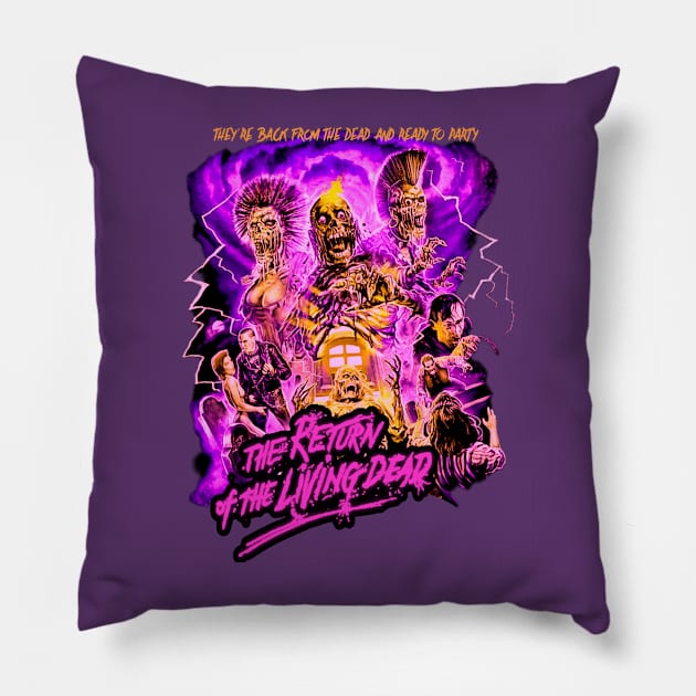 Back From The Dead (Version 2) Pillow by The Dark Vestiary