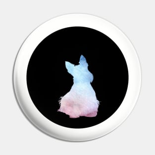 Scottish Terrier - Soft Lilac Silhouette Pin