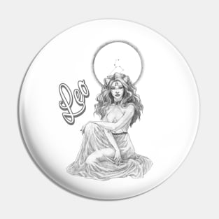 Leo Goddess Pin